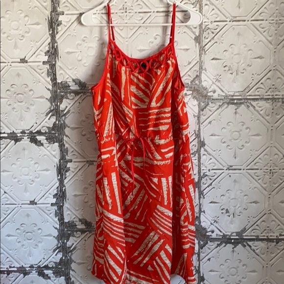 Mossimo Supply Co. Dresses & Skirts - Orange abstract Flowy summer dress